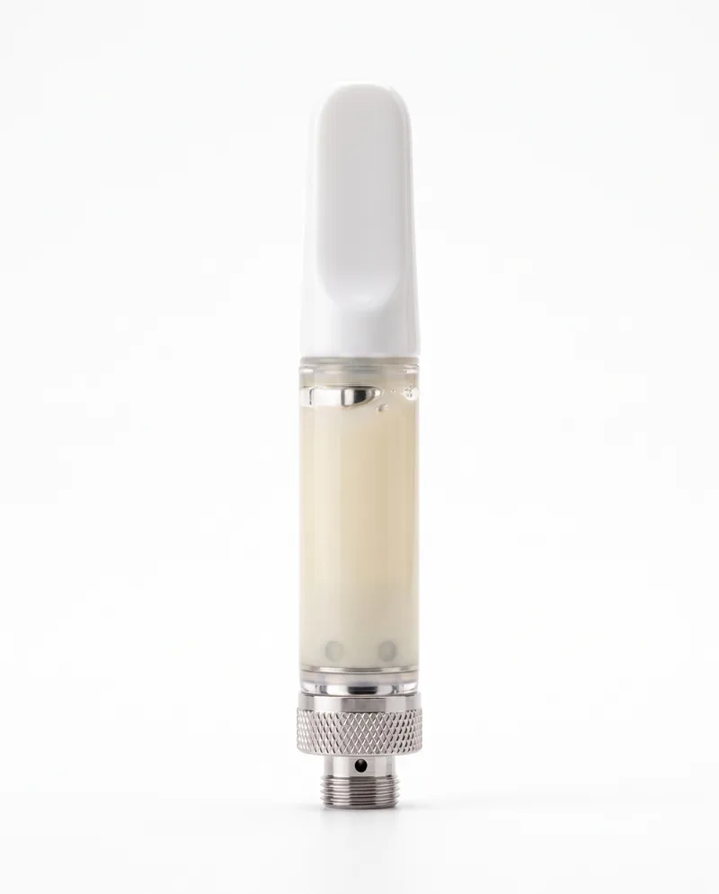 Vanilla Calm — 510 ceramic CBD cartridge with creamy white oil