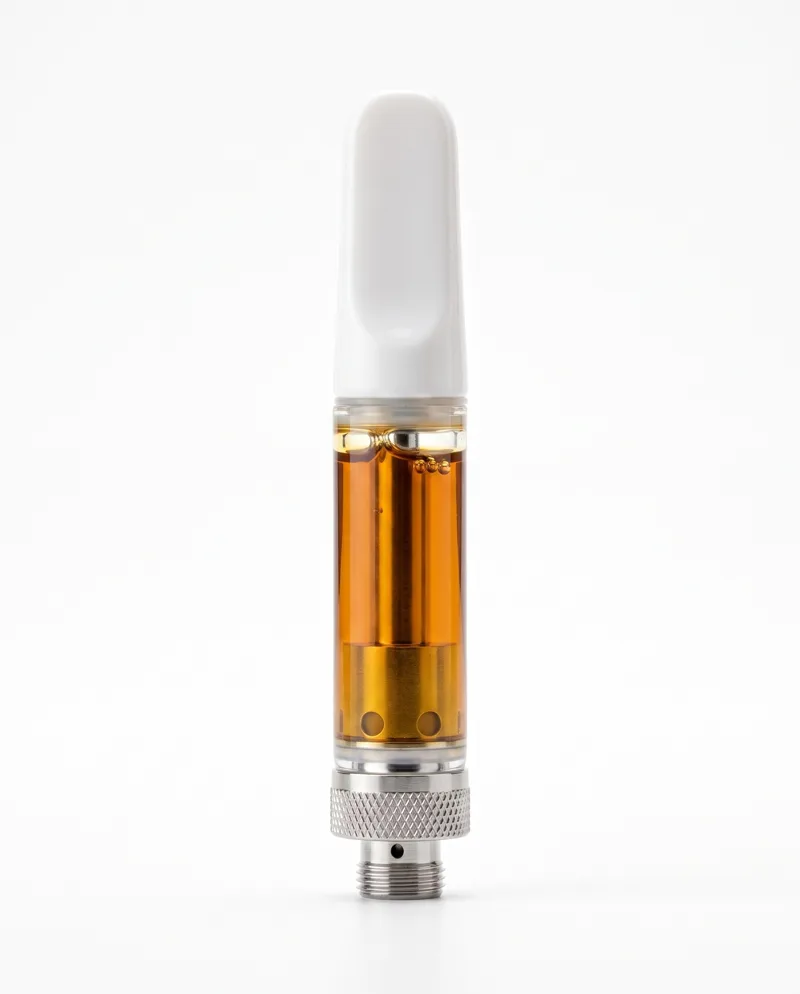 Ginger Vitality — 510 ceramic CBD cartridge with warm amber oil