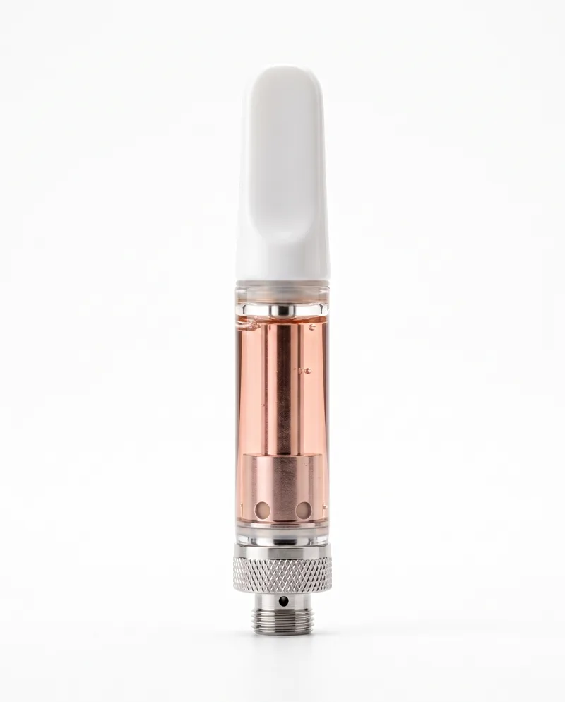 Rose Clarity — 510 ceramic CBD cartridge with rose-gold oil