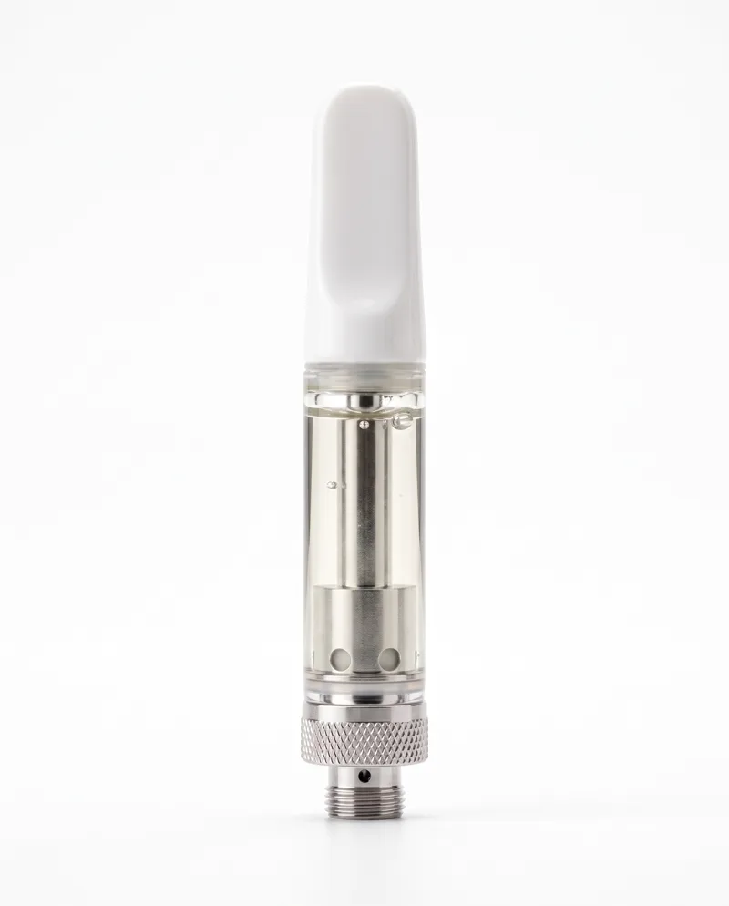 Pure Restore — 510 ceramic CBD cartridge with clear golden oil