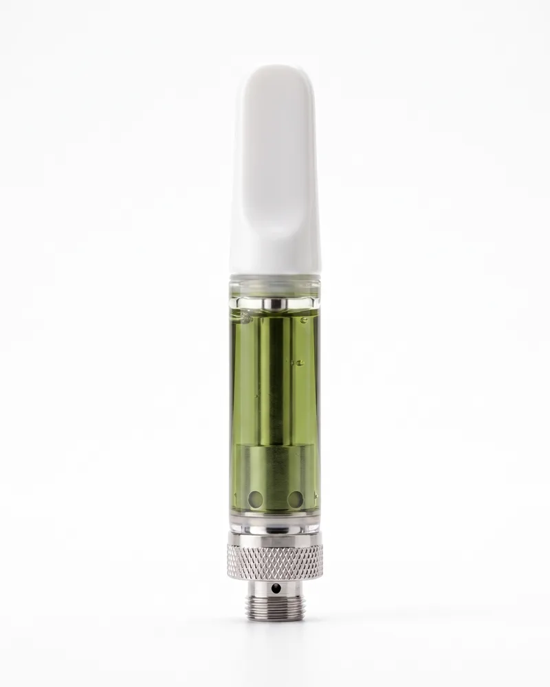 Matcha Still — 510 ceramic CBD cartridge with matcha-green oil