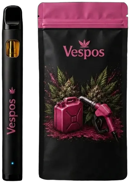 Vespos Solo Pink Diesel pen and pouch