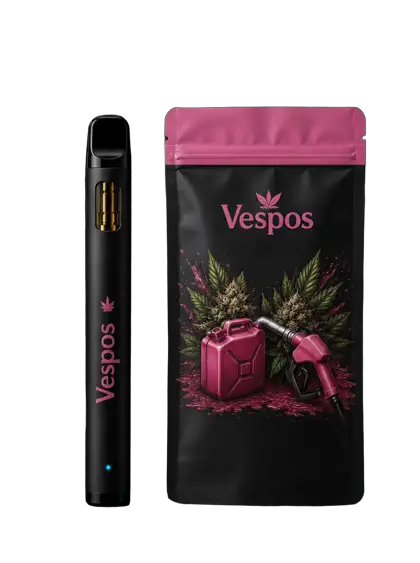 Vespos Solo Pink Pepper pen and pouch
