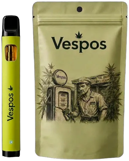 Vespos Solo Sour Diesel pen and pouch