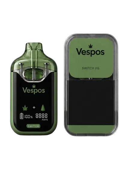 Vespos Switch 2G Cali OG and Jack Herer device with blister pack